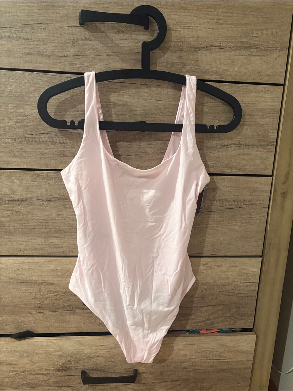 Auden Light Pink Scoop Neck Bodysuit